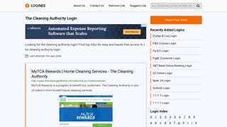 The Cleaning Authority Login