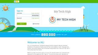 IXL - My Tech High