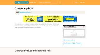 Campus Mytfs (Campus.mytfs.ca) - Easycounter