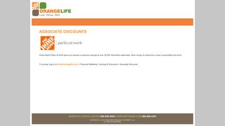 Home Depot Live The Orange Life | Associate Discounts
