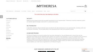 Security & Data Protection | Mytheresa