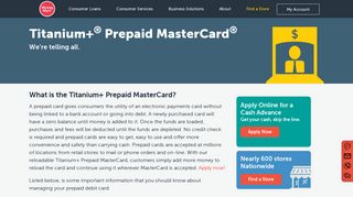 Titanium Prepaid Debit Card | Money Mart