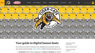 Digital Season Tickets – Hamilton Tiger-Cats