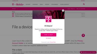 File a device protection claim | T-Mobile Support