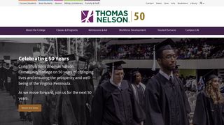 Thomas Nelson Community College | Success. It's closer than you think.