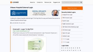 Ottawa Hospital External Login