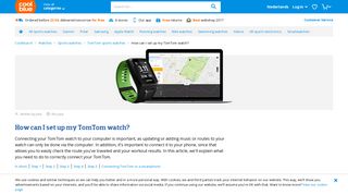How can I set up my TomTom watch? - Coolblue - anything for a smile