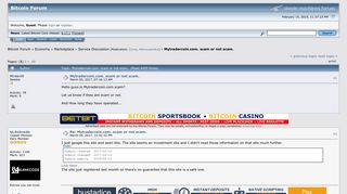 Mytradercoin.com. scam or not scam. - Bitcointalk