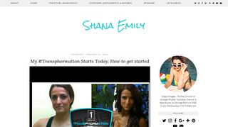 My #Transphormation Starts Today: How to get started | Shana Emily