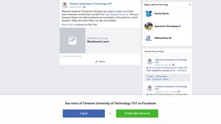 Tshwane University of Technology TUT - Facebook
