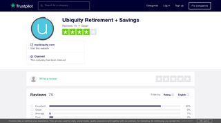Ubiquity Retirement + Savings Reviews | Read Customer Service ...