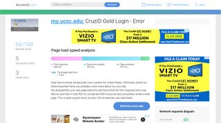 Access my.ucsc.edu. CruzID Gold Login - Error