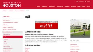 myUH - University of Houston