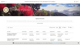 Job Opportunities | Sorted by Job Title ascending | University of Hawai'i