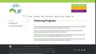 Financing – UIF Corporation