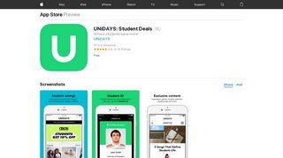 UNiDAYS: Student Deals on the App Store - iTunes - Apple