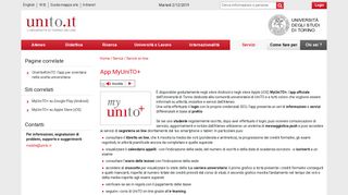 App MyUniTO+ | Università di Torino