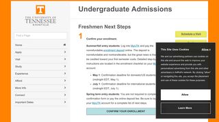 Freshmen Next Steps | Undergraduate Admissions