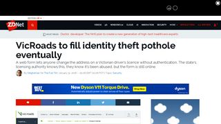 VicRoads to fill identity theft pothole eventually | ZDNet