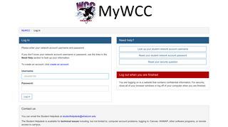 MyWCC Login - Whatcom Community College