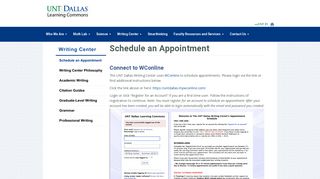 Schedule an Appointment | Learning Commons