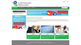 Continuon Services WealthCare Portal > My Accounts > Benefit ...