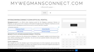Mywegmansconnect - Mywegmansconnect.com Official Login Portal