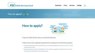 How to apply? – Public Services Card
