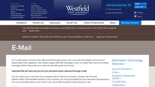 E-Mail | Westfield State University