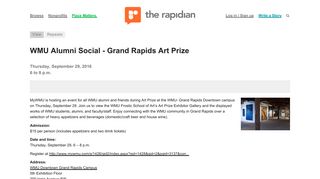 WMU Alumni Social - Grand Rapids Art Prize | The Rapidian