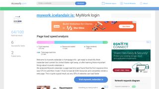 Access mywork.icelandair.is. MyWork login
