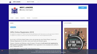 WRU Online Registration 2018 - Teamer