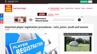 Important player registration procedures - mini, junior, youth and ...
