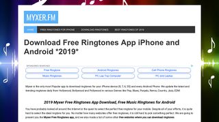 Myxer.fm: Download Free Ringtones for iPhone and Android [2019]