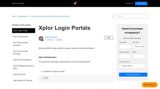 Xplor Login Portals – Xplor