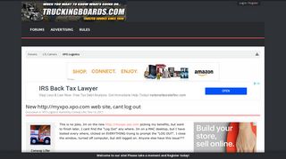 New http://myxpo.xpo.com web site, cant log out | Truckingboards ...
