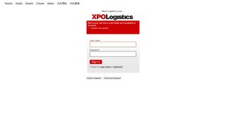 XPO Portal - Sign in