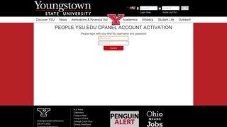 log in - Youngstown State University - YSU.edu