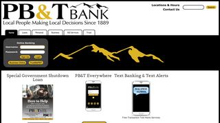pbandt.bank | Local People Making Local Decisions