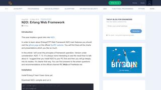 N2O: Erlang Web Framework - Kukuruku Hub