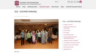 2019 – 2020 Public Scholarships | Pauahi Foundation