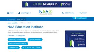 NAA Education Institute | National Apartment Association