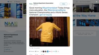 National Apartment Association on Twitter: 