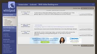 NAB Online Banking error - On the web - Whirlpool Forums