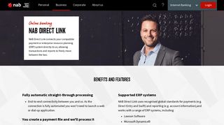 NAB Direct Link - online business banking - NAB