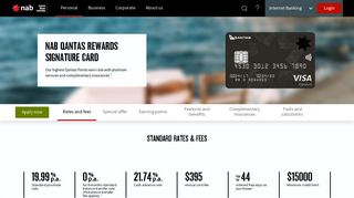 Qantas Rewards Signature Card - Earn more Qantas Points - NAB