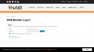 Log In | National Association of Broadcasters
