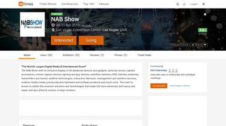 NAB (Apr 2019), NAB Show, Las Vegas USA - Trade Show