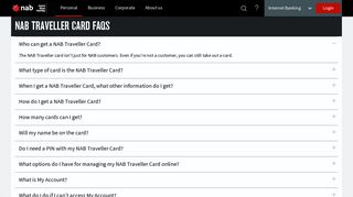 Traveller Card - Travel Money Card FAQs - NAB