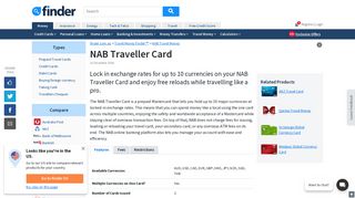 NAB Traveller Card - Prepaid Travel Money Reviews | finder.com.au
